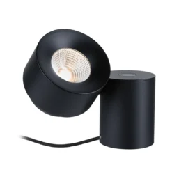 Paulmann 79776 LED Tischleuchte Puric Pane 2700K Schwarz dimmbar