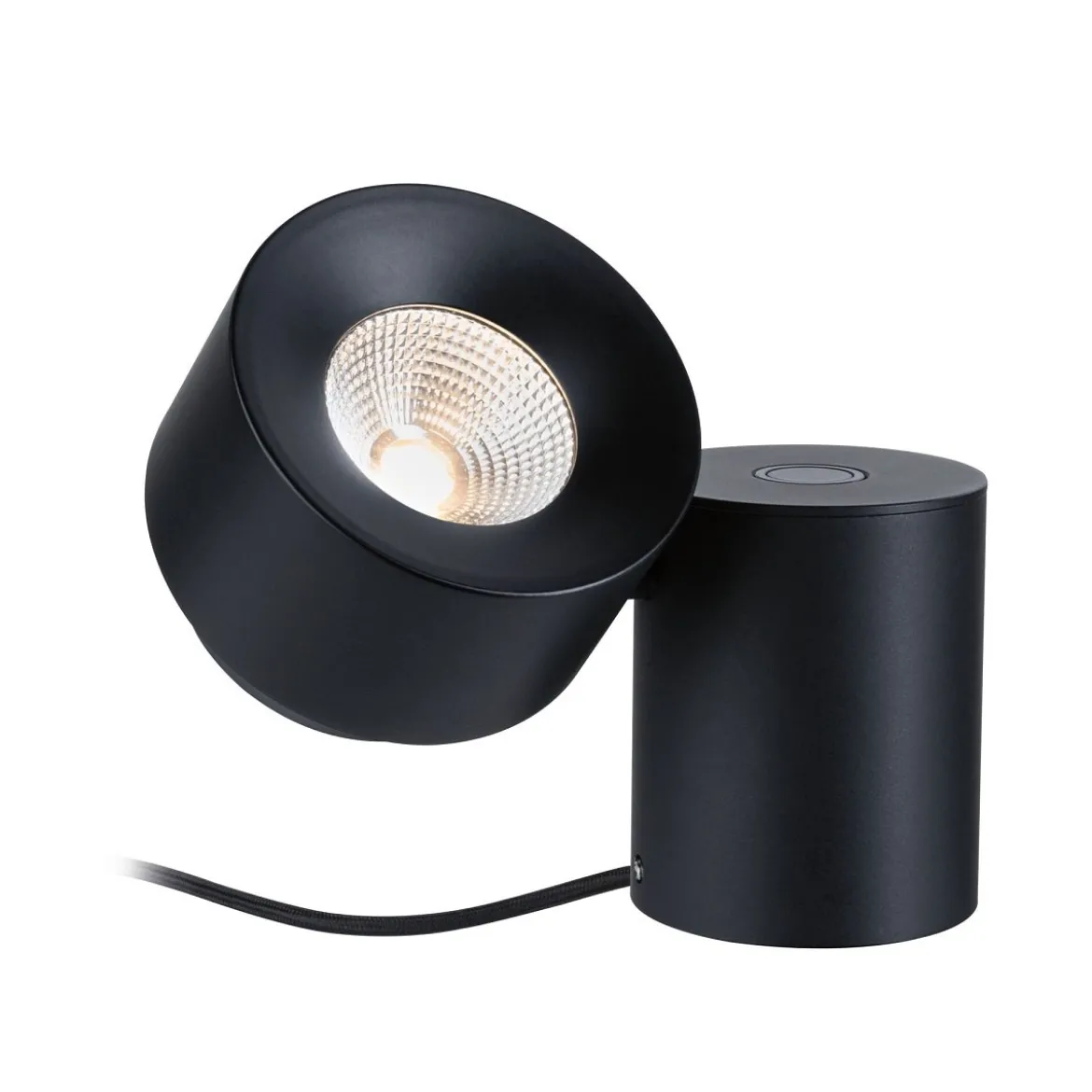 Paulmann 79776 LED Tischleuchte Puric Pane 2700K Schwarz dimmbar