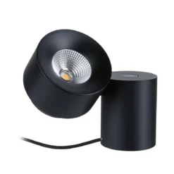 Paulmann 79776 LED Tischleuchte Puric Pane 2700K Schwarz dimmbar