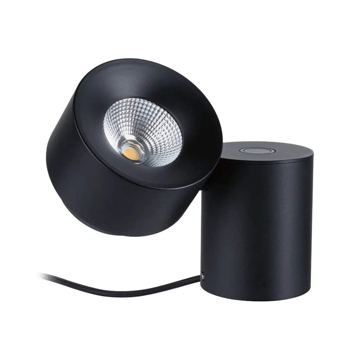 Paulmann 79776 LED Tischleuchte Puric Pane 2700K Schwarz dimmbar
