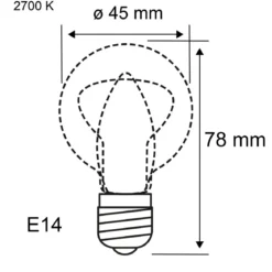 Paulmann 29264 LED Tropfen Kopfspiegel Schwarzmatt 470lm E14 warmweiß dimmbar