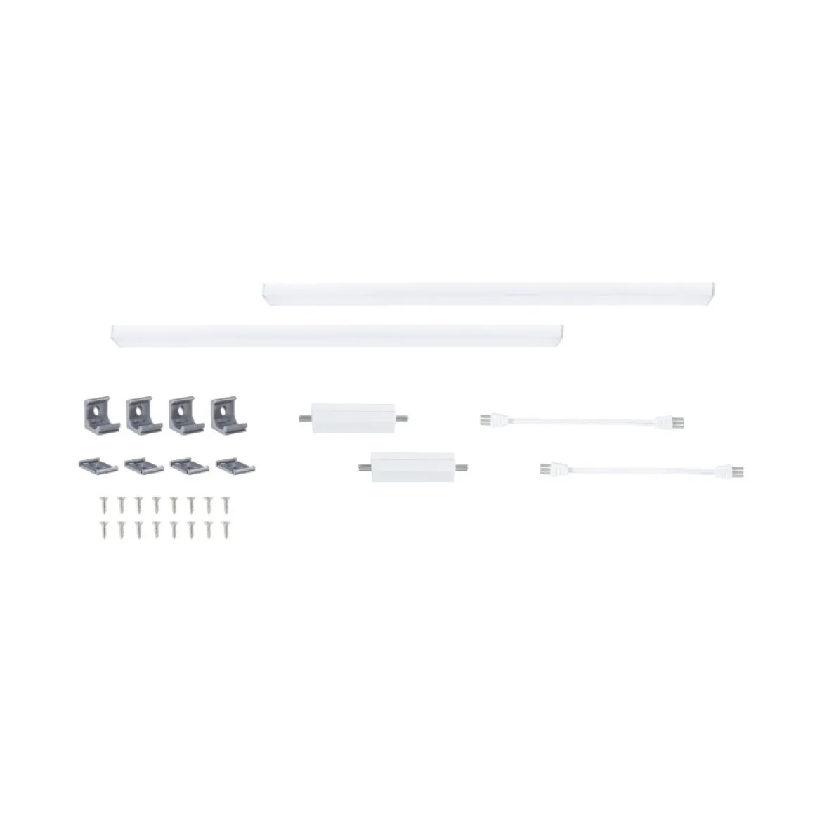 Paulmann 98614 LED Unterschrankleuchte Inline Erweiterung 2er-Set 35cm 3000K dimmbar weiß matt