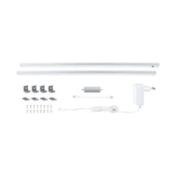 Paulmann 98616 LED Unterschrankleuchte Inline Starterset 2er-Set 55cm 3000K dimmbar chrom