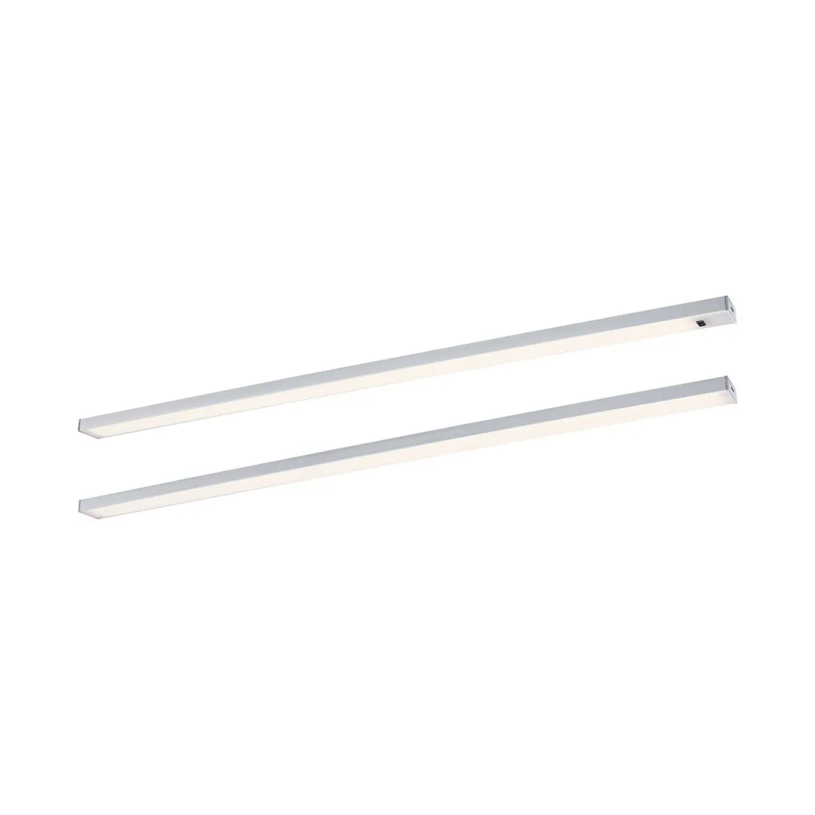 Paulmann 98616 LED Unterschrankleuchte Inline Starterset 2er-Set 55cm 3000K dimmbar chrom
