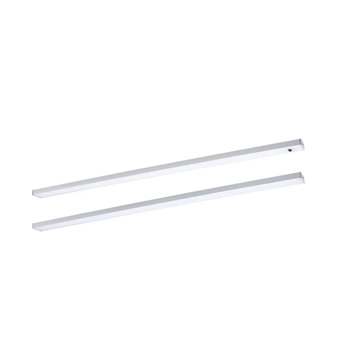 Paulmann 98616 LED Unterschrankleuchte Inline Starterset 2er-Set 55cm 3000K dimmbar chrom