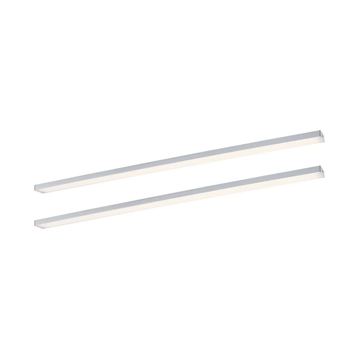 Paulmann 98620 LED Unterschrankleuchte Inline Erweiterung 2er-Set 55cm 3000K dimmbar chrom