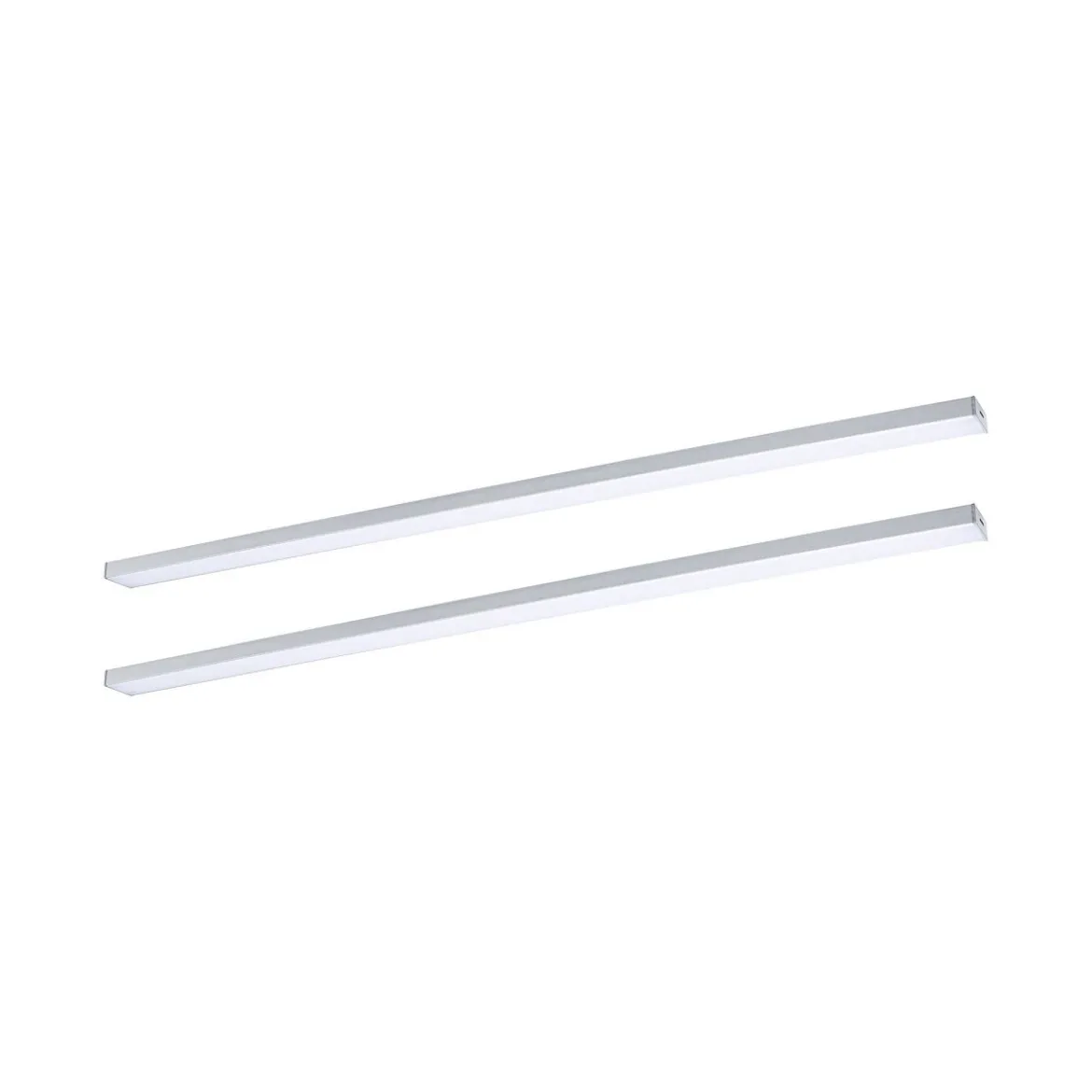 Paulmann 98620 LED Unterschrankleuchte Inline Erweiterung 2er-Set 55cm 3000K dimmbar chrom