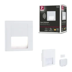 Paulmann 79999 LED Wandeinbauleuchte Tsaro eckig 80x36mm 2700K Weiß
