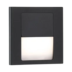 Paulmann 80001 LED Wandeinbauleuchte Tsaro eckig 80x36mm 2700K Schwarz