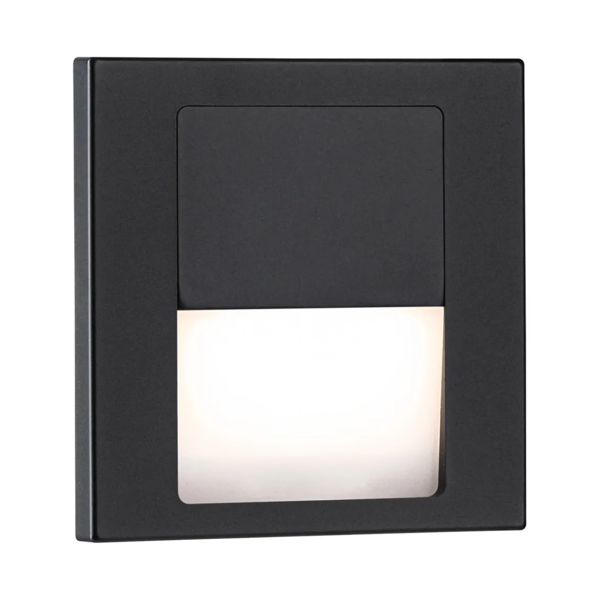 Paulmann 80001 LED Wandeinbauleuchte Tsaro eckig 80x36mm 2700K Schwarz
