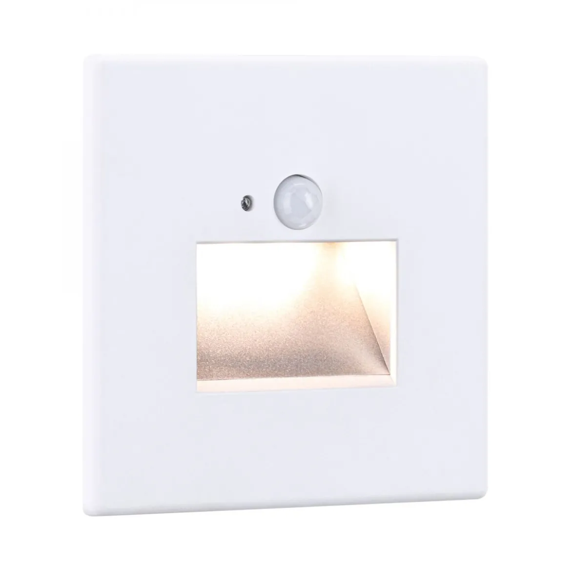 Paulmann 93133 LED Wandeinbauleuchte Edge Quadro Bewegungsmelder 80x42mm 2700K Weiß