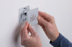 Paulmann 93134 LED Wandeinbauleuchte Edge Quadro Bewegungsmelder 80x42mm 2700K Chrom matt