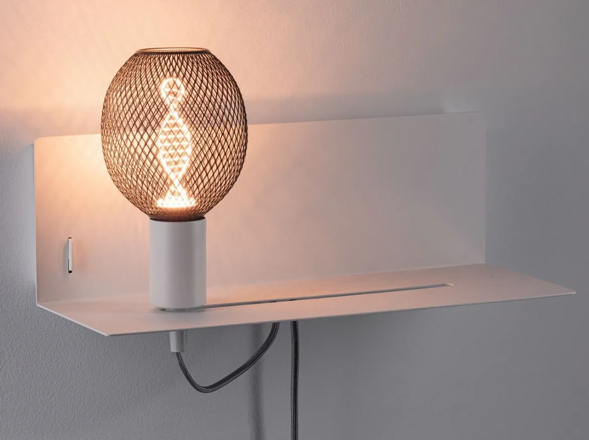 Paulmann 96774 LED Wandleuchte Devara USB C E27 Weiß matt