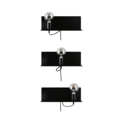 Paulmann 96775 LED Wandleuchte Devara USB C E27 Schwarz matt
