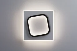 Paulmann 71164 LED Wandleuchte 2Form 24x24cm Weiß Schwarz 4000K
