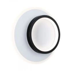 Paulmann 71165 LED Wandleuchte 2Form rund 24cm Weiß Schwarz 4000K