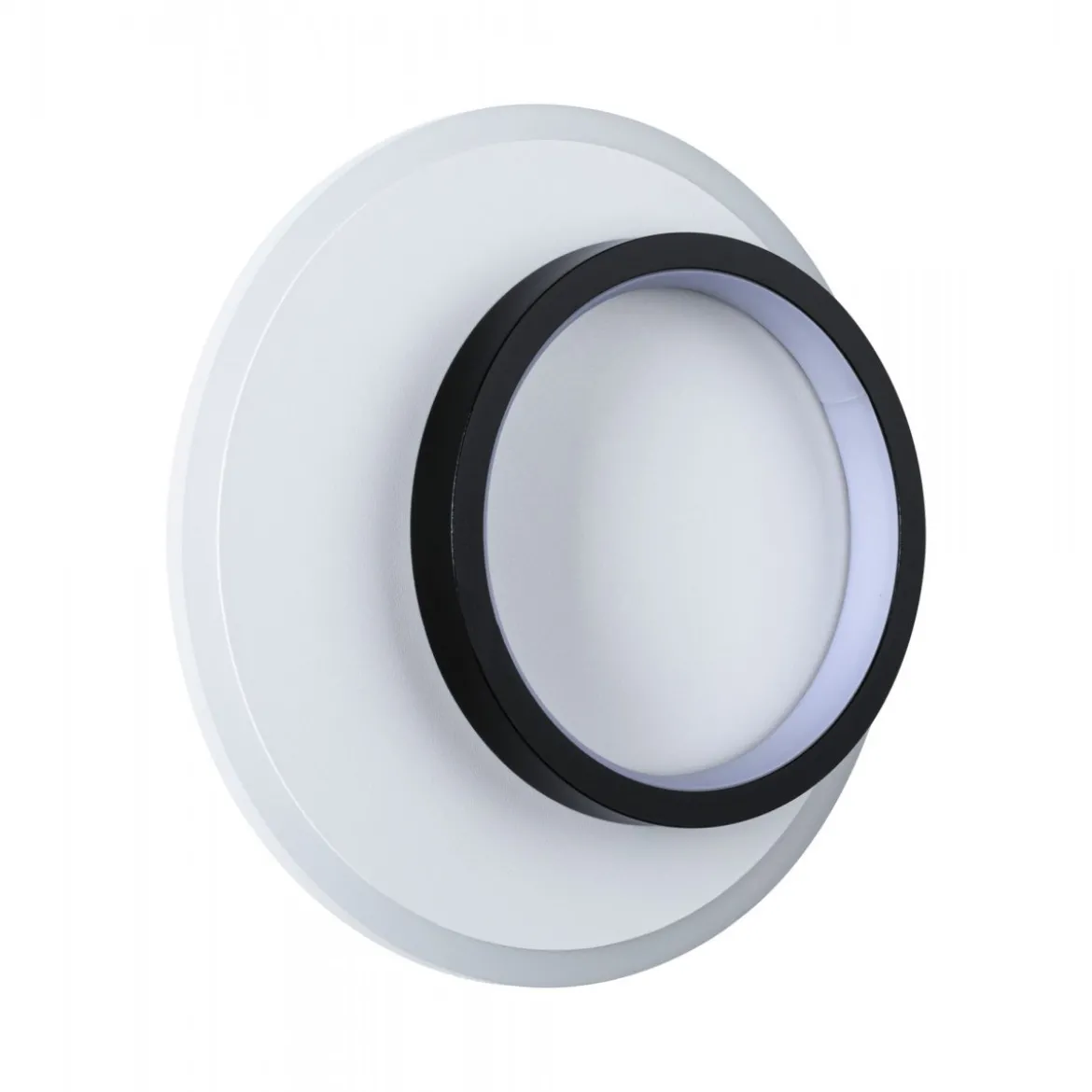 Paulmann 71165 LED Wandleuchte 2Form rund 24cm Weiß Schwarz 4000K
