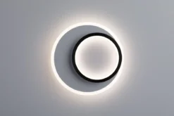 Paulmann 71165 LED Wandleuchte 2Form rund 24cm Weiß Schwarz 4000K