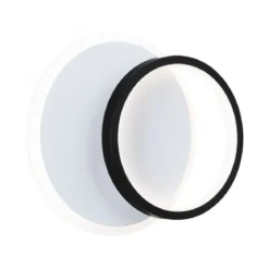 Paulmann 71166 LED Wandleuchte 2Form rund Weiß Schwarz 4000K 860lm