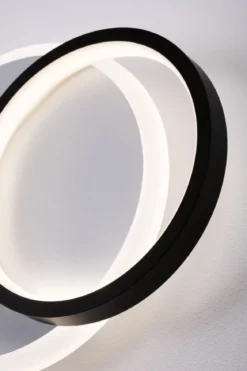 Paulmann 71166 LED Wandleuchte 2Form rund Weiß Schwarz 4000K 860lm