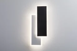 Paulmann 71167 LED Wandleuchte 2Form rechteckig Weiß Schwarz 4000K 1070lm