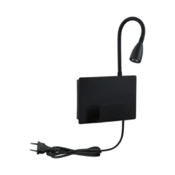 Paulmann 71101 LED Wandleuchte Halina USB C Schwarz matt 2700K