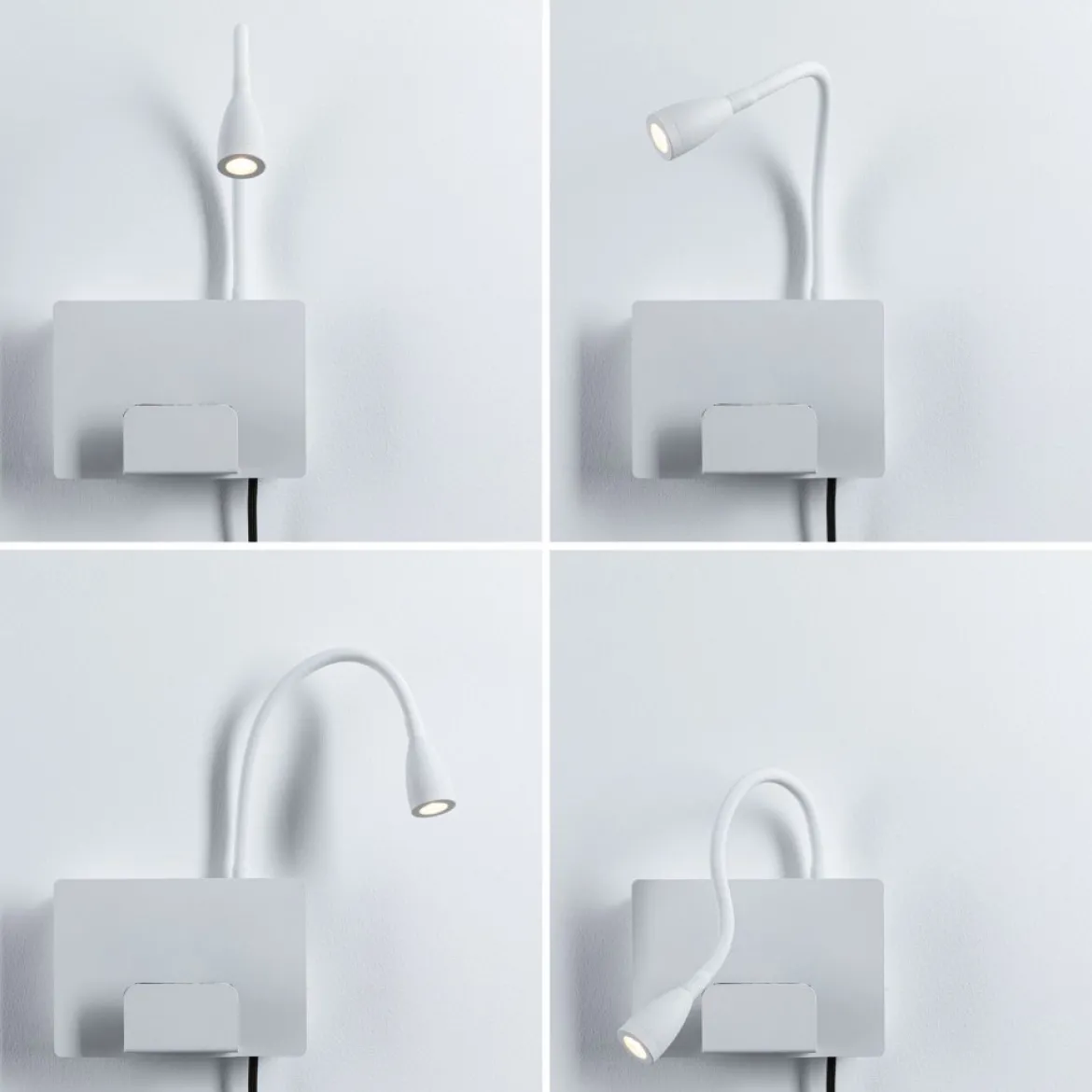 Paulmann 71100 LED Wandleuchte Halina USB C Weiss matt 2700K