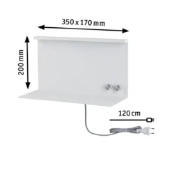 Paulmann 96772 LED Wandleuchte Jarina USB C Weiß matt dimmbar