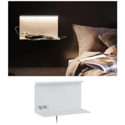 Paulmann 96772 LED Wandleuchte Jarina USB C Weiß matt dimmbar