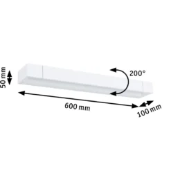 Paulmann 79516 LED Wandleuchte Lucille IP44 600x100mm dimmbar weiß
