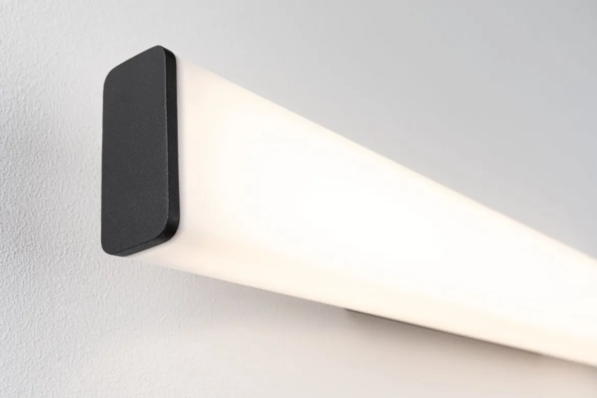 Paulmann 71208 LED Wandleuchte Nembus 60cm 3000K Schwarz IP44