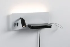 Paulmann 71102 LED Wandleuchte Serra 2-flammig rechts USB C 2700K Backlight