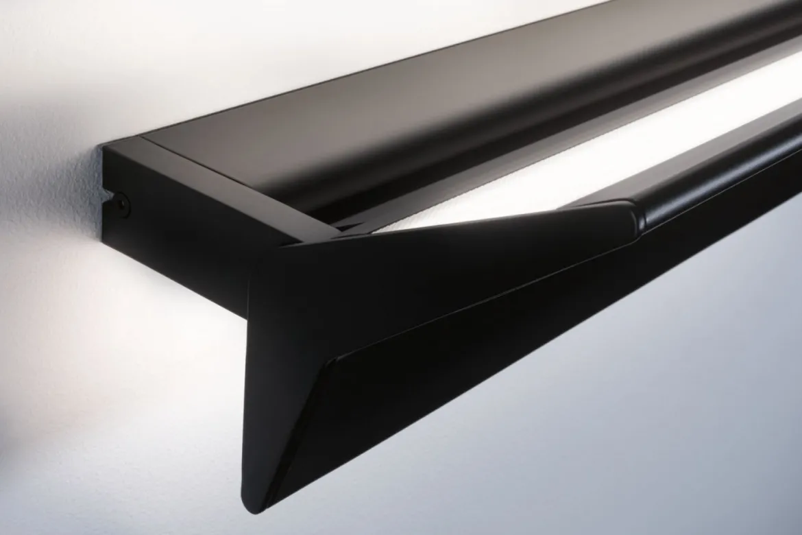 Paulmann 79509 LED Wandleuchte Stine schwarz 55cm dimmbar 27000K