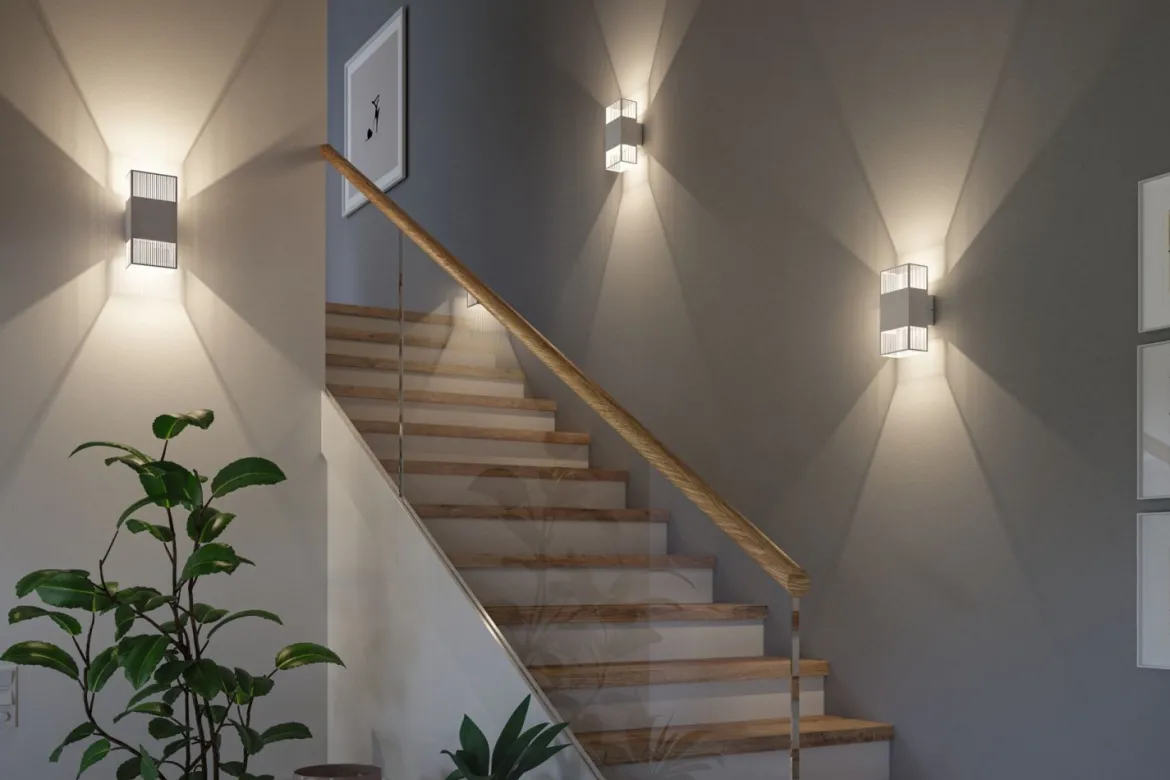Paulmann 71252 LED Wandleuchte Tharin Weiß 3000K IP44