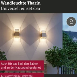 Paulmann 71254 LED Wandleuchte Tharin Gold 3000K IP44