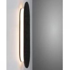 Paulmann 79991 LED Wandleuchte Tulga 3-Step-Dim 2700K 900lm Filz anthrazit