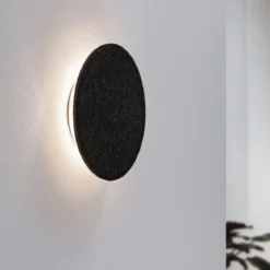 Paulmann 79992 LED Wandleuchte Tulga 3-Step-Dim 2700K 1000lm Filz anthrazit
