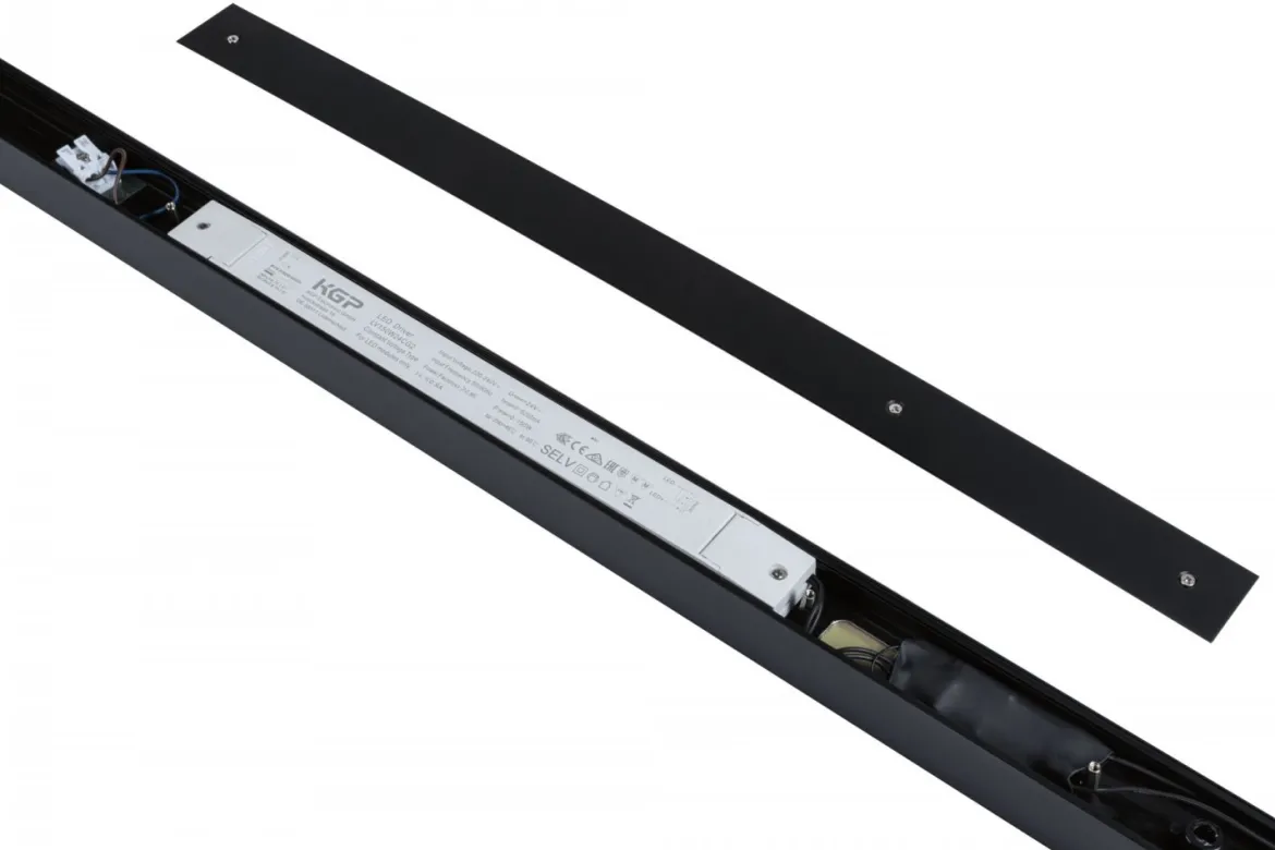 Paulmann 98181 Linion Einspeisung Power Channel Zigbee 230/24V 150VA 3000K schwarz 1m