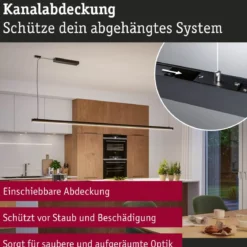 Paulmann 98208 Linion Zubehör Abdeckung Gerade schwarz