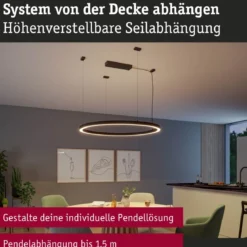 Paulmann 98187 Linion Zubehör Seilabhängung 1,5m schwarz
