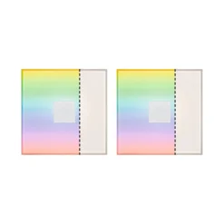 Paulmann 78412 LumiTiles LED Fliesen Square 2er-Basisset 100x10mm Zigbee RGBW IP44 Weiß