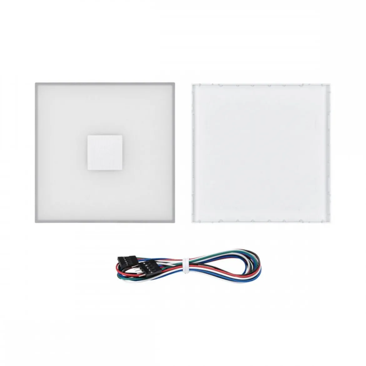 Paulmann 78414 LumiTiles LED Fliesen Square Einzelfliese 100x10mm Zigbee RGBW IP44 Weiß