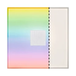 Paulmann 78414 LumiTiles LED Fliesen Square Einzelfliese 100x10mm Zigbee RGBW IP44 Weiß
