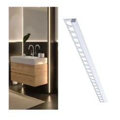 Paulmann 78411 LumiTiles LED Strip Profil Frame 1m Alu eloxiert Satin