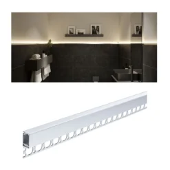 Paulmann 78403 LumiTiles LED Strip Einbauprofil Top 2m Alu eloxiert Satin