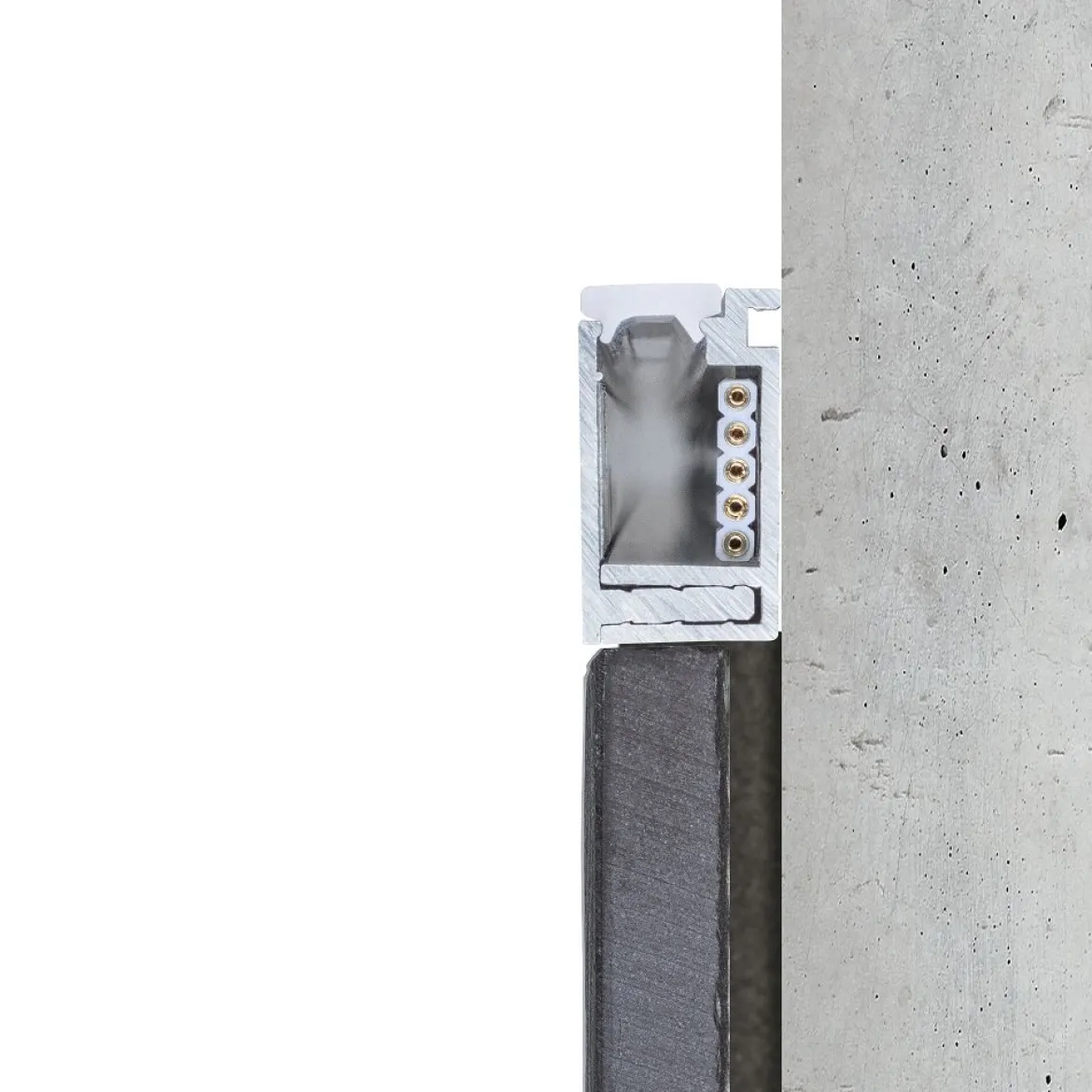 Paulmann 78405 LumiTiles LED Strip Aufbauprofil Top 2m Alu eloxiert Satin
