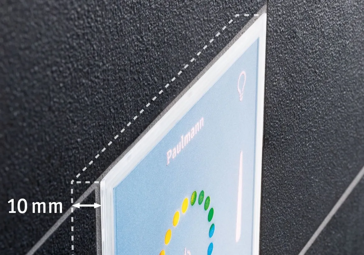 Paulmann 78423 LumiTiles Square Touch Modul IP44 100x11mm RGBW Weiß