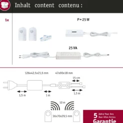 Paulmann 71217 MaxLED Stair LED Strip Installationsset max. 25W 25VA Weiß