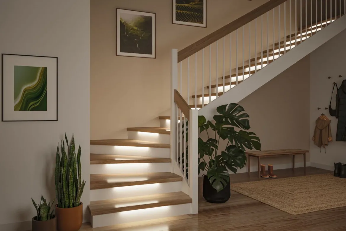 Paulmann 71219 MaxLED Stair LED Strip Erweiterung Set 3x0,5m 2700K Weiß