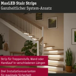 Paulmann 71222 MaxLED Stair LED Strip Erweiterung 5m 2700K Weiß